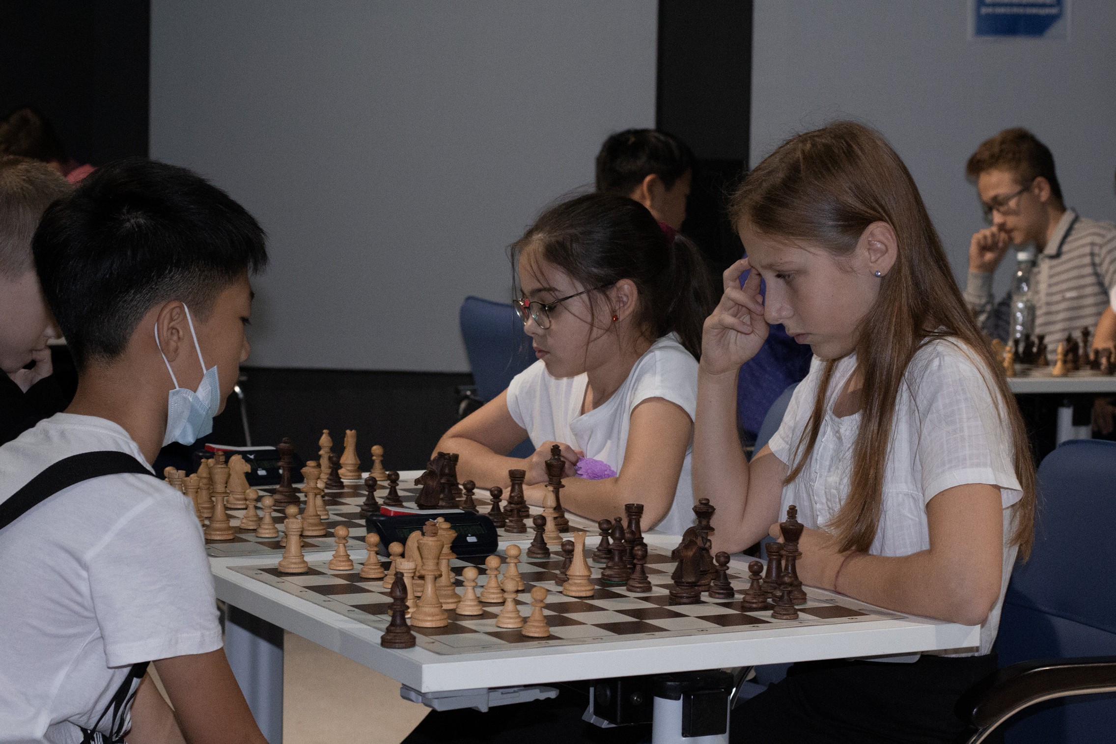 Блиц-турнир с участием международных гроссмейстеров Александра Рахманова и Марии Фоминых (фото Светланы Кругловой)