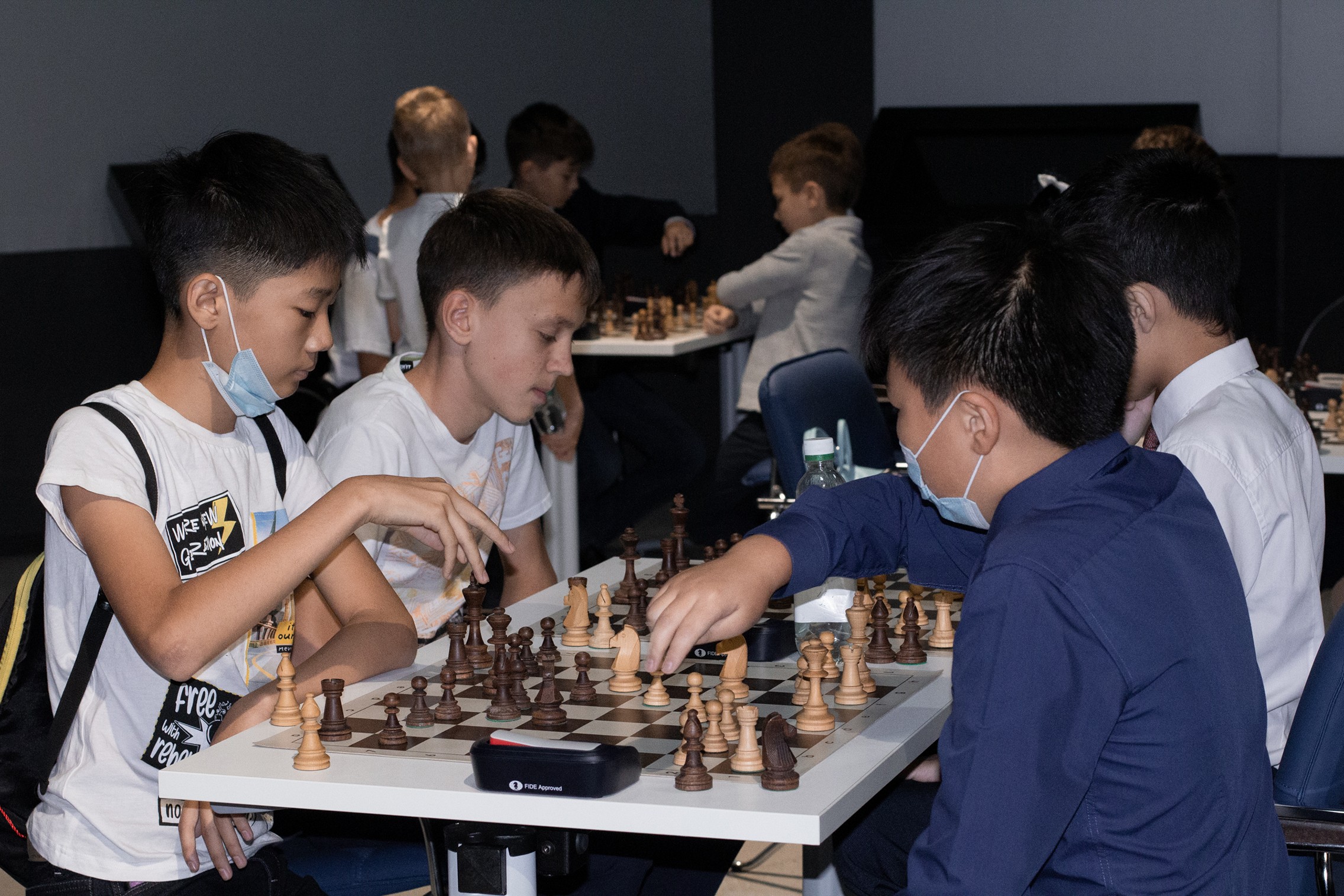 Блиц-турнир с участием международных гроссмейстеров Александра Рахманова и Марии Фоминых (фото Светланы Кругловой)