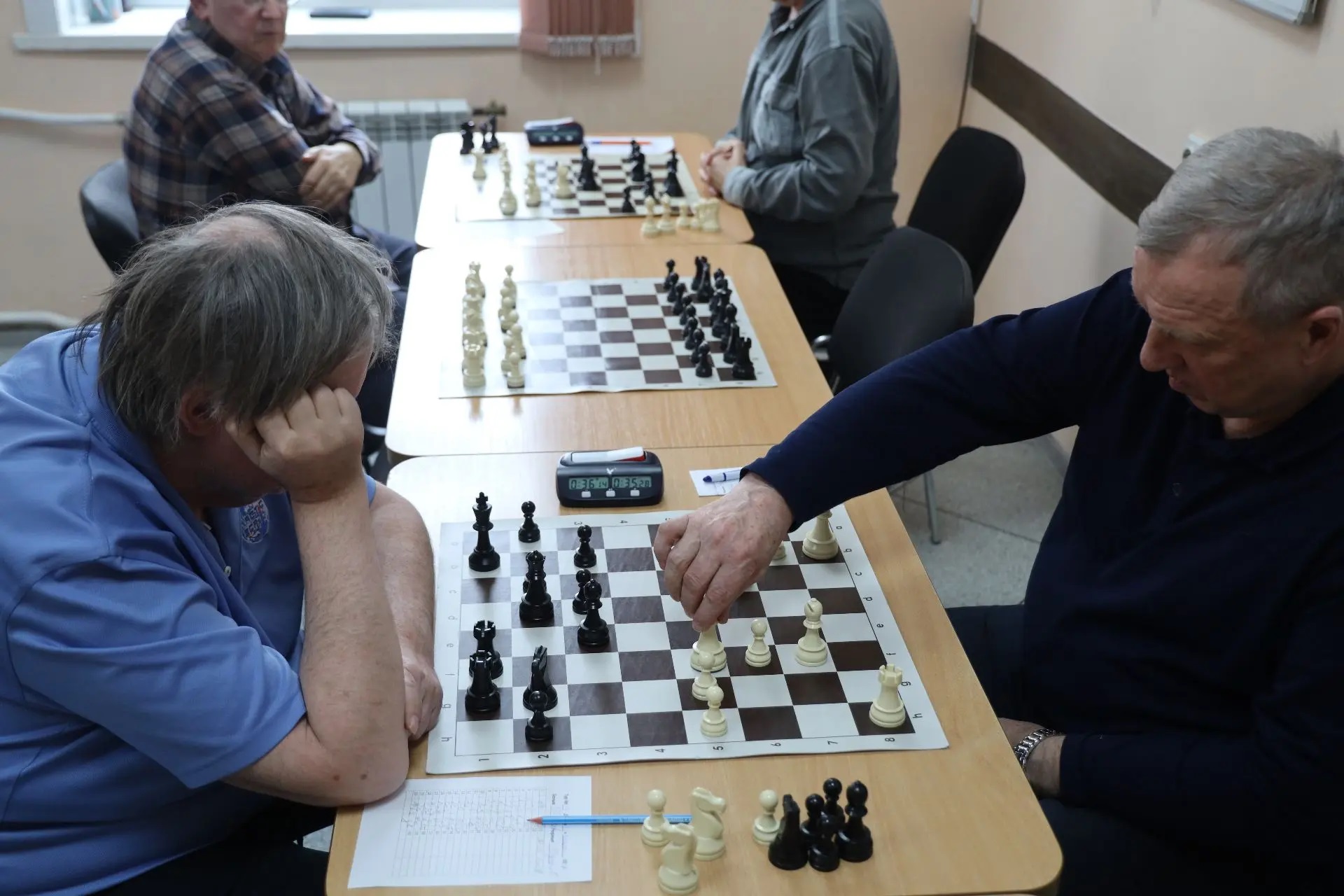 Первенство области по шахматам среди ветеранов