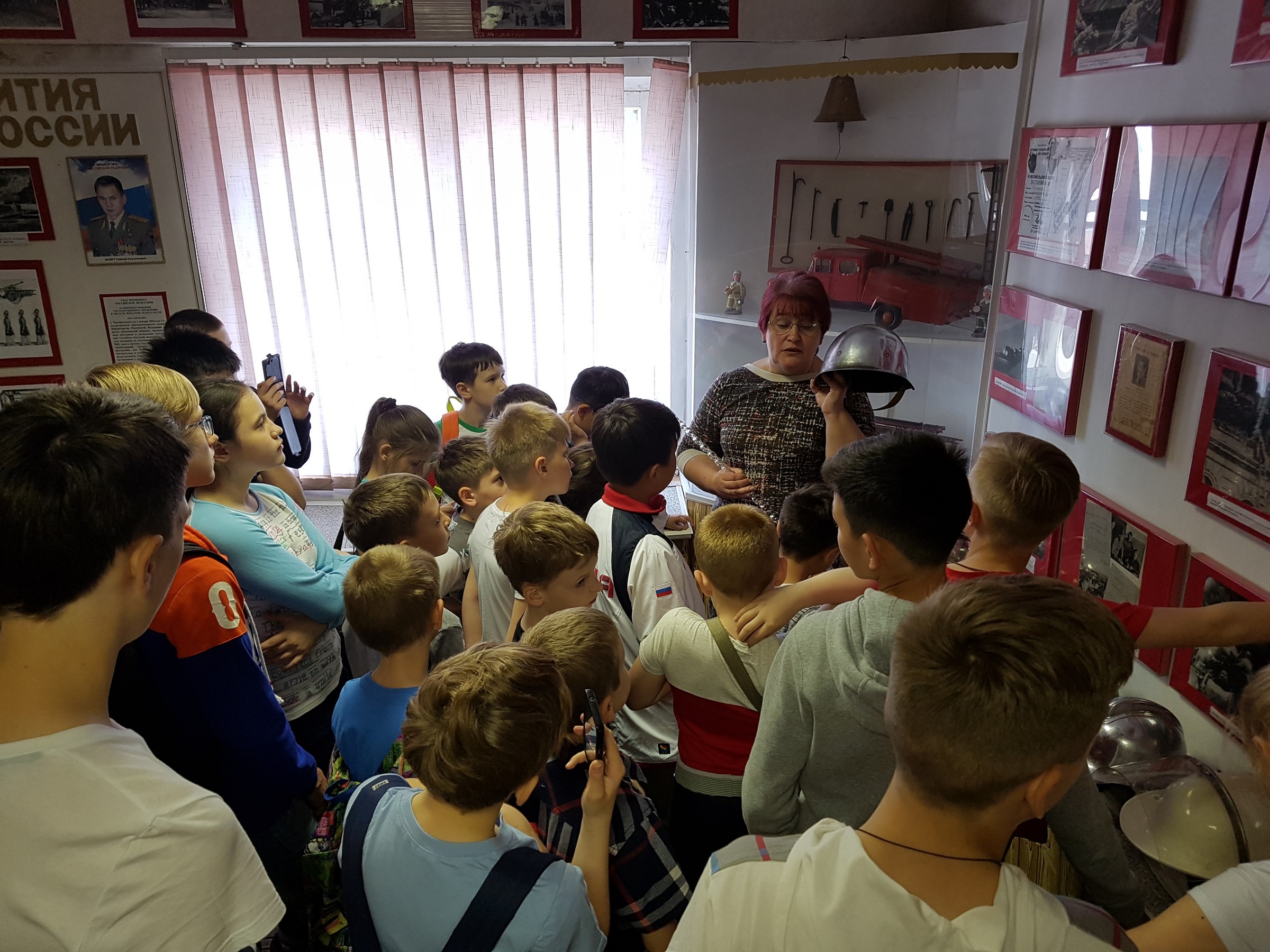 Посещение пожарной выставки