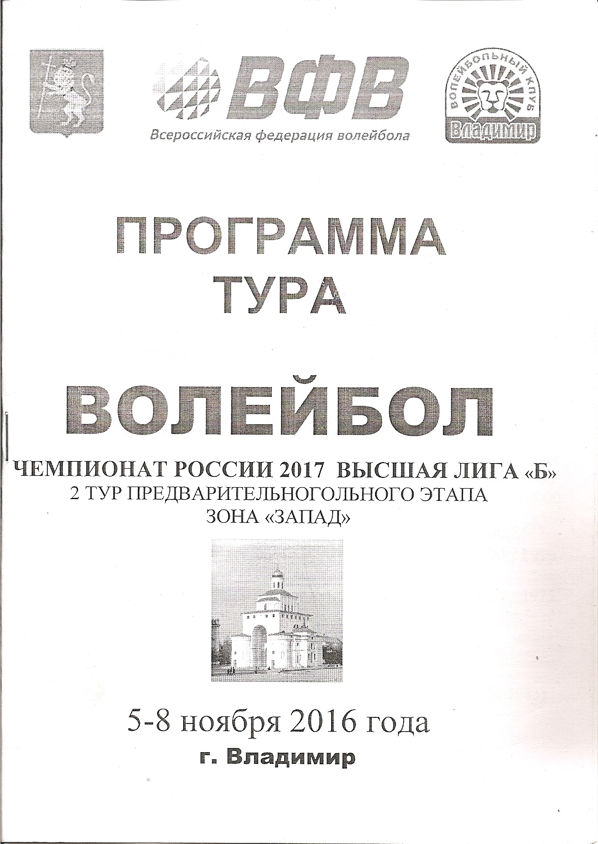 Тур чемпионата России среди мужских команд высшей лиги "Б" во Владимире ("Элвари-Сахалин")