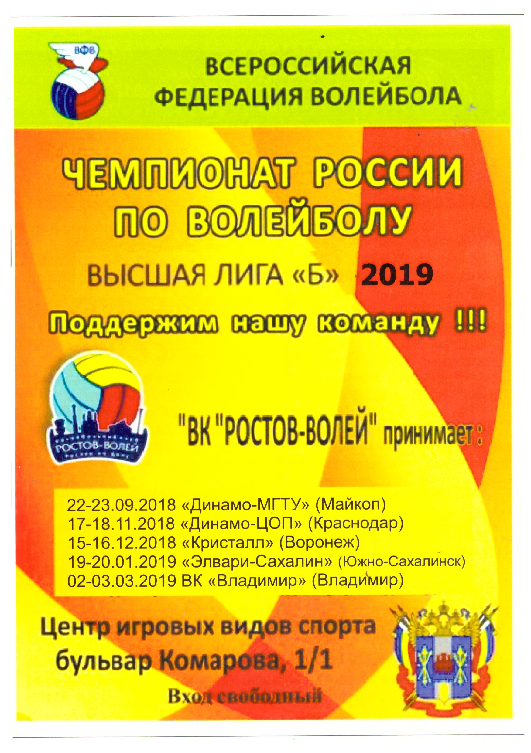 "Ростов-Волей" (Ростов-на-Дону) - "Элвари-Сахалин"