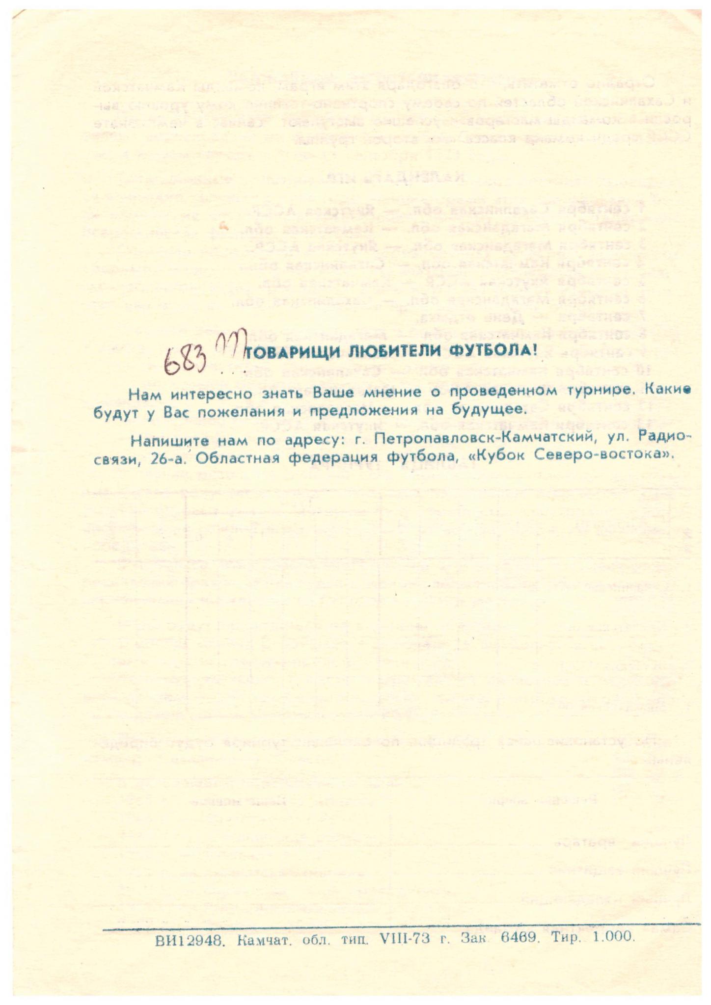 Кубок Северо-Востока в Петропавловске-Камчатском с участием сборной команды Сахалинской области 